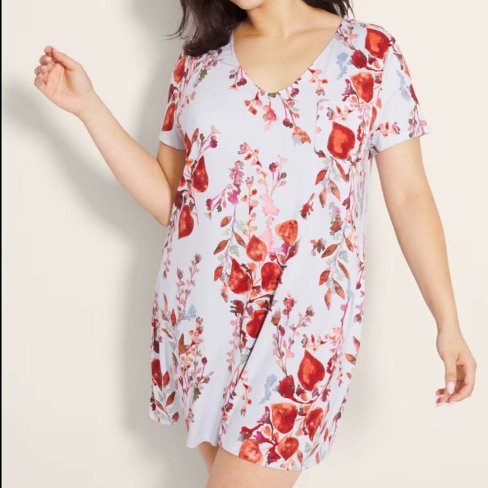 NWT Soma COOL NIGHTS Short Sleeve Sleepshirt